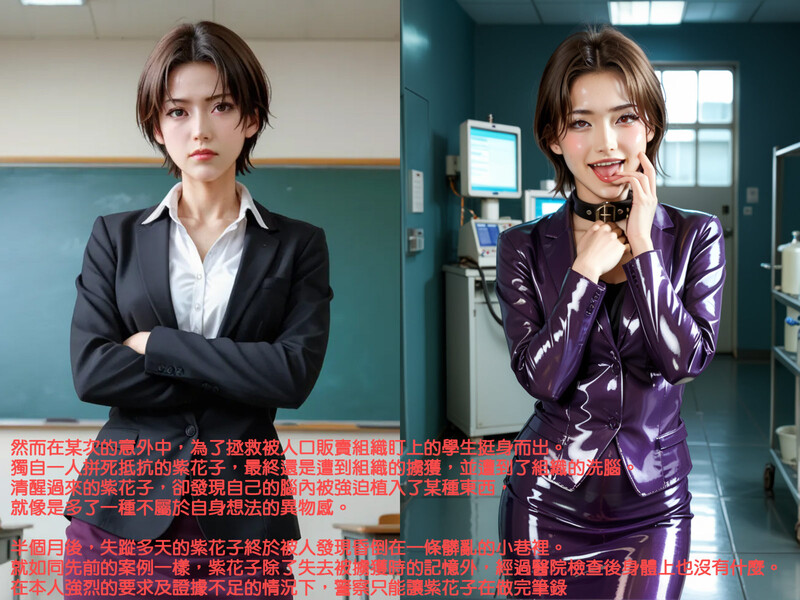 [中文][新漫][3D]女教師紫花子-人格崩壞強制改造[洗脑] 