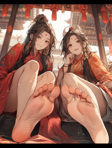 [AI绘画]红豆炸糕_[裸足] 