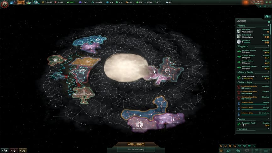 群星/Stellaris（已更新至V3.14.1银河升级版+支持联机+集成季票8+博物天枢故事包+风起云涌机制拓展包+宇宙风暴+星界学者+罗盘座+星界位面+宇幻之境+起源+银河典范+第一次接触故事包等全DLCs+控制台代码+超多MOD+游戏修改器）