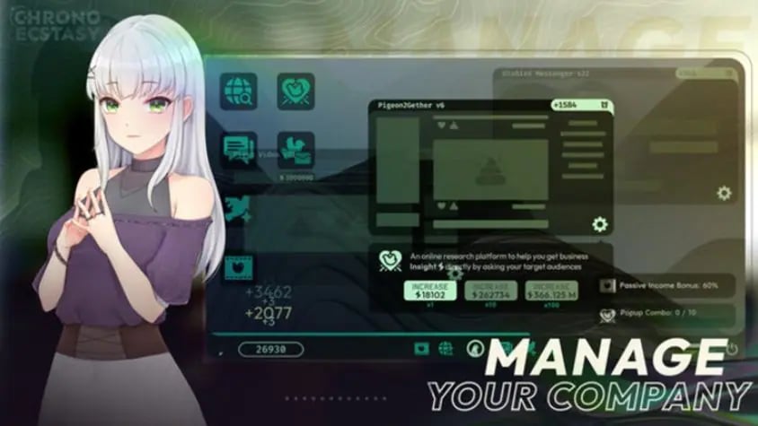 【PC/安卓/机翻/沙盒/SLG游戏/3.80G】 时间狂喜 时间停止 (Chrono Ecstasy) Ver0.3.3 机翻步兵版+沙盒SLG游戏+PC+安卓+3.80G