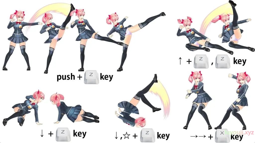 【PC/生肉/日式/ACT游戏/3.20G】 格斗少女樱R(Fighting Girl Sakura-R)Ver2.03 生肉版 完全版+存档+日式ACT游戏+3.20G