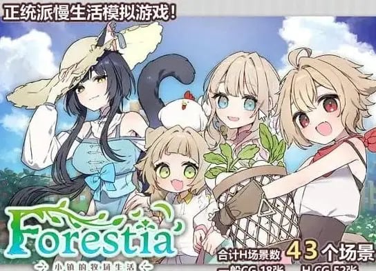 【PC/中文/RPG游戏/716M】Forestia～小镇的牧场生活～ (フォレスティア～ちいさな町の牧場ライ～) Ver1.0.6 中文版+RPG游戏+716M