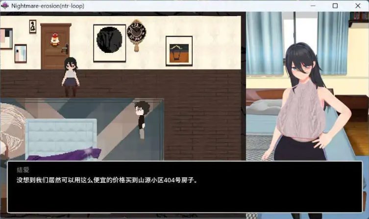 【PC/官中/像素/互动/SLG/4.05G】噩梦侵蚀（NTR循环）Dev1.5 官方中文版+像素互动SLG游戏+4.05G